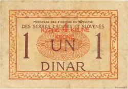 4 Kronen sur 1 Dinar JUGOSLAWIEN  1919 P.015 SS
