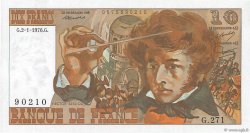 10 Francs BERLIOZ FRANKREICH  1976 F.63.16