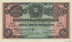 5 Libras Annulé MOZAMBIQUE Beira 1934 P.R32 SPL
