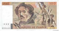 100 Francs DELACROIX modifié FRANCE  1988 F.69.12