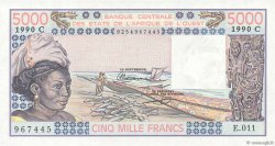 5000 Francs ÉTATS DE L AFRIQUE DE L OUEST  1990 P.308Cn