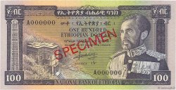 100 Dollars Spécimen ETIOPIA  1966 P.29s