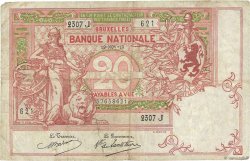20 Francs BÉLGICA  1913 P.067