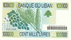 100000 Livres LIBAN  2004 P.089 TTB