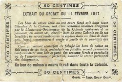 50 Centimes SÉNÉGAL  1917 P.01b TB