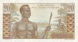20 Francs Émile Gentil AFRIQUE ÉQUATORIALE FRANÇAISE  1946 P.22 SUP