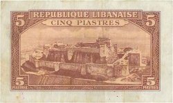 5 Piastres LIBAN  1950 P.046 TB