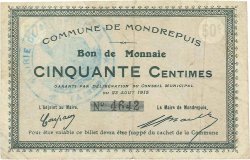 50 Centimes FRANCE régionalisme et divers  1915 JP.02-1529 pr.TTB