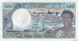 500 Francs NOUVELLES HÉBRIDES  1980 P.19c