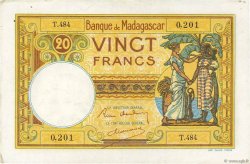 20 Francs MADAGASCAR  1937 P.037 MBC+