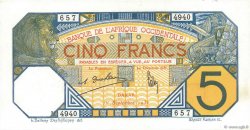 5 Francs DAKAR FRENCH WEST AFRICA Dakar 1932 P.05Bf SPL