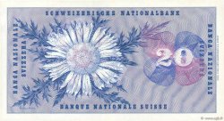 20 Francs SWITZERLAND  1955 P.46c XF+