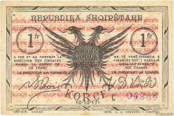 1 Franc ALBANIA  1917 PS.146b SPL