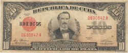 10 Pesos CUBA  1948 P.071g F