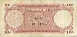 10 Shillings FIDJI  1961 P.052b TB