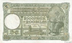 1000 Francs - 200 Belgas BELGIQUE  1939 P.110 SUP
