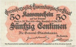 50 Centimes LUXEMBOURG  1919 P.26 pr.NEUF
