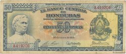 50 Lempiras HONDURAS  1956 P.054a TB