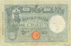 50 Lire ITALIE  1943 P.065 TB