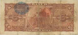 5 Pesos MEXIQUE  1908 PS.0257c TB