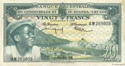 20 Francs CONGO BELGE  1959 P.31