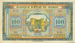 100 Francs MAROC  1943 P.27a
