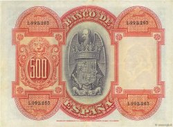 500 Pesetas ESPAGNE  1927 P.073c TTB