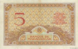 5 Francs MADAGASCAR  1926 P.035 TTB