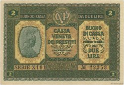 2 Lire ITALY  1918 PM.05 AU