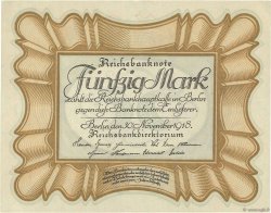 50 Mark ALLEMAGNE  1918 P.065