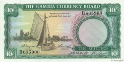 10 Shillings GAMBIA  1965 P.01a