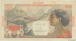 1 NF sur 100 Francs La Bourdonnais FRENCH GUIANA  1961 P.29 VF+