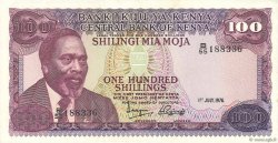 100 Shillings KENYA  1976 P.14c SPL