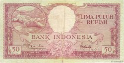 50 Rupiah INDONÉSIE  1957 P.050a