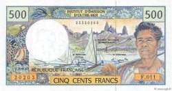 500 Francs FRENCH PACIFIC TERRITORIES  1992 P.01e