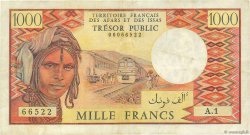 1000 Francs FRENCH AFARS AND ISSAS  1975 P.34