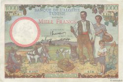 1000 Francs TUNISIE  1946 P.26 TTB