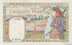 50 Francs TUNISIE  1945 P.12a SUP
