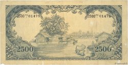 2500 Rupiah INDONESIA  1957 P.054a BB