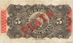 5 Pesos CUBA  1896 P.048b TB