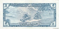 5 Livres LIBAN  1961 P.056b TTB+
