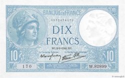 10 Francs MINERVE modifié FRANKREICH  1941 F.07.26