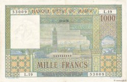 1000 Francs  MAROKKO  1956 P.47
