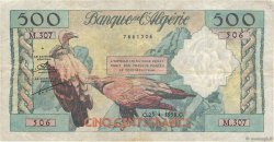 500 Francs ALGÉRIE  1958 P.117 TB
