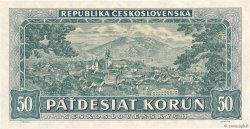 50 Korun CZECHOSLOVAKIA  1948 P.066a UNC-