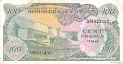 100 Francs CONGO, DEMOCRATIC REPUBLIC  1963 P.001a
