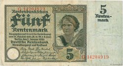 5 Rentenmark GERMANIA  1926 P.169
