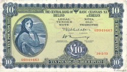 10 Pounds IRELAND REPUBLIC  1973 P.066c F