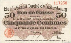 50 Centimes LUSSEMBURGO  1919 P.26