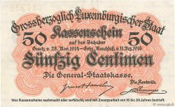 50 Centimes LUSSEMBURGO  1919 P.26 SPL